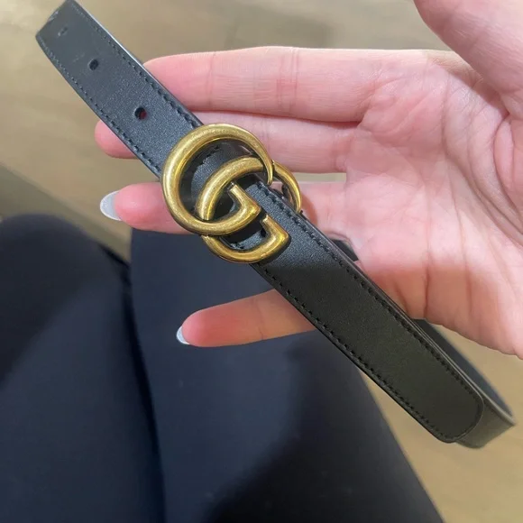 Gucci | Accessories | Womens Size 85 Gucci Black Leather 